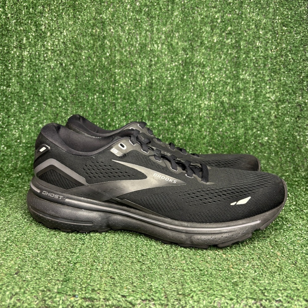 Brooks Ghost 15 Neutral Cushioned Breathable Running Sneaker Black Womens 10 B